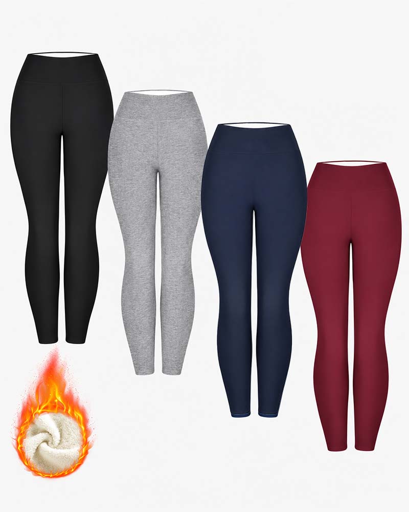 Winter Dick Hohe Taille Warme Leggings Yogahosen