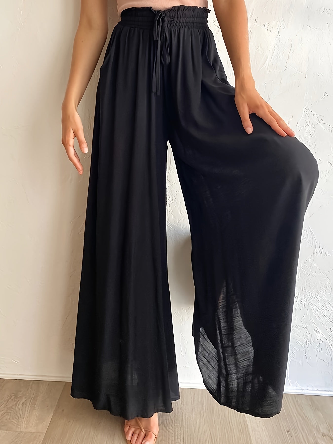 Black Palazzo Pants - Clara