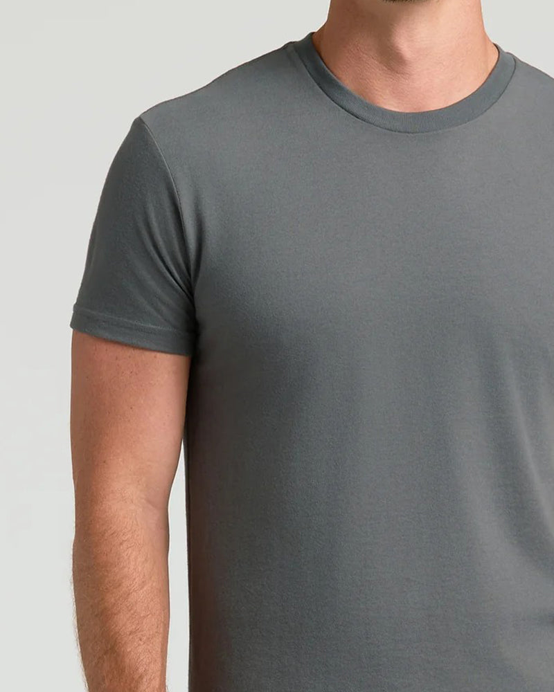 Top Herren Unifarben Kurzarm
