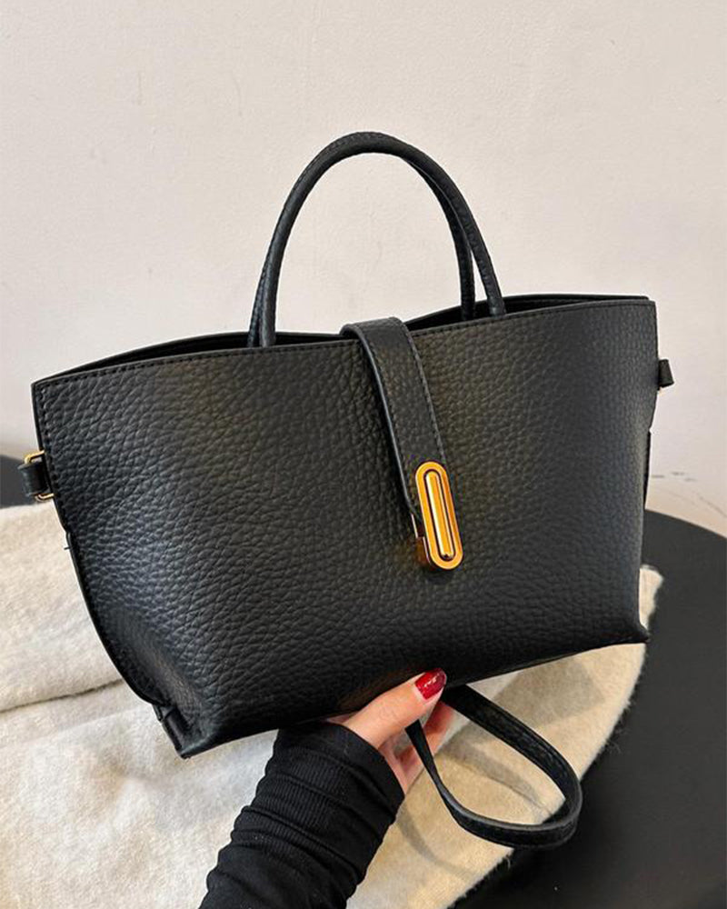 Damen elegante einfarbige französische Stil Handtasche