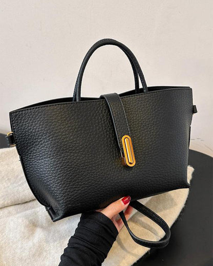 Damen elegante einfarbige französische Stil Handtasche