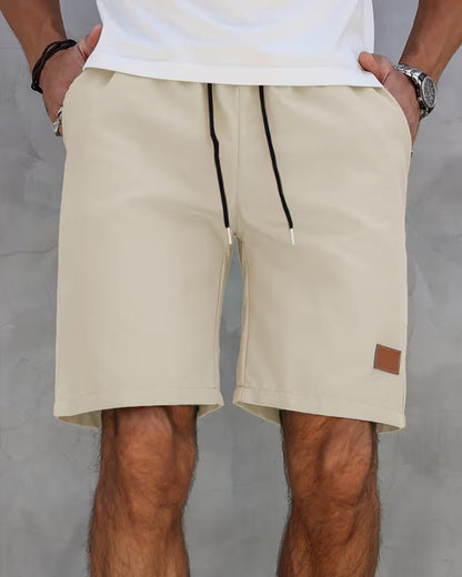 Shorts Leder Etikett Lässig