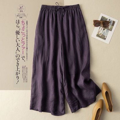Wide Leg Drawstring Pants for Women - Donatella