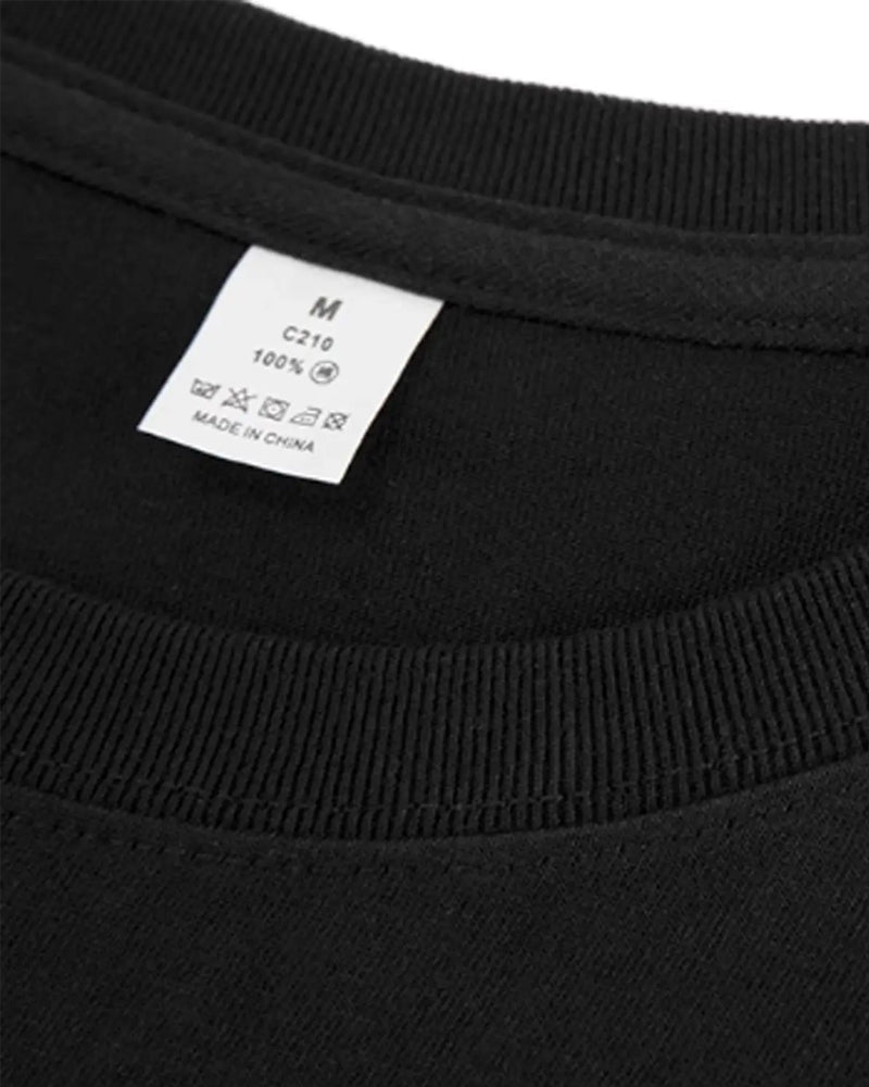 T-Shirt Rundhals Vorder Und Rückseite Druck Unisex