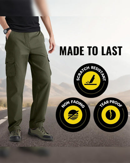 Herren Hose Lässig Robust Cargo