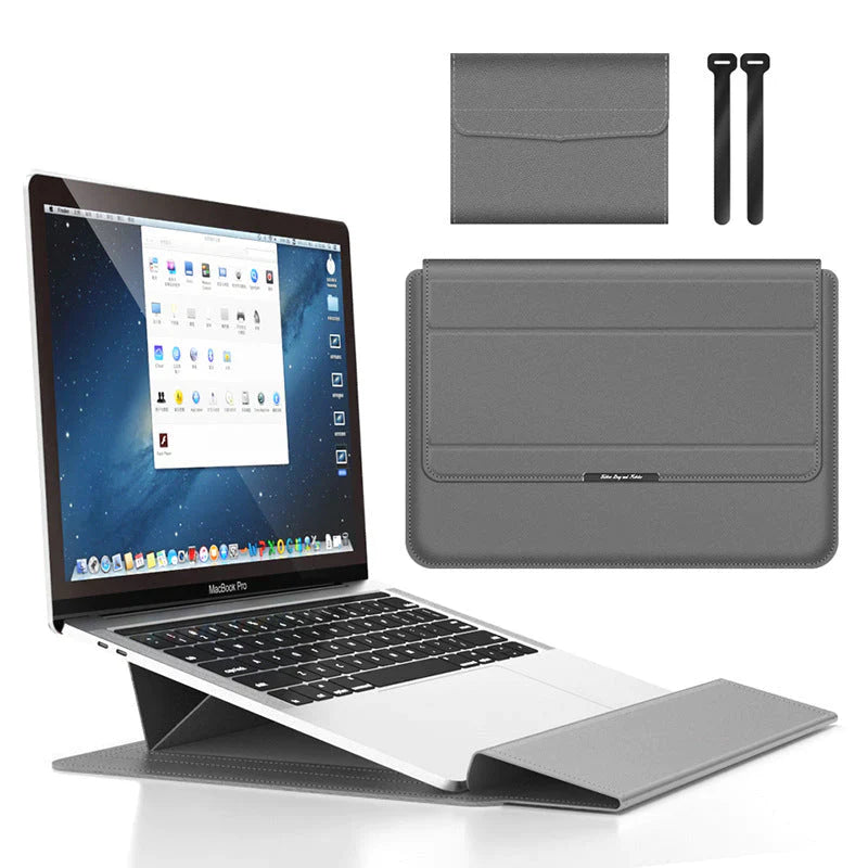 Universelle wasserdichte Multifunktions-Notebooktasche von 11 bis 17 Zoll Grau