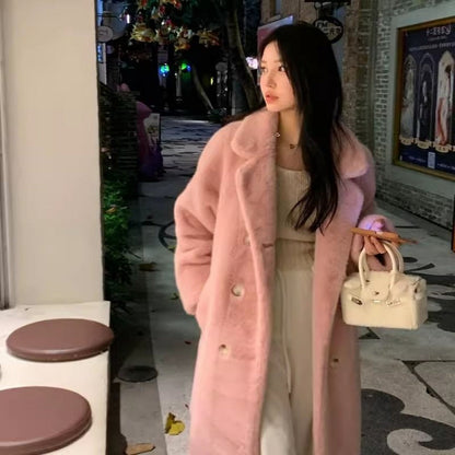 Oversized Faux Fur Coat for Women - Marisa