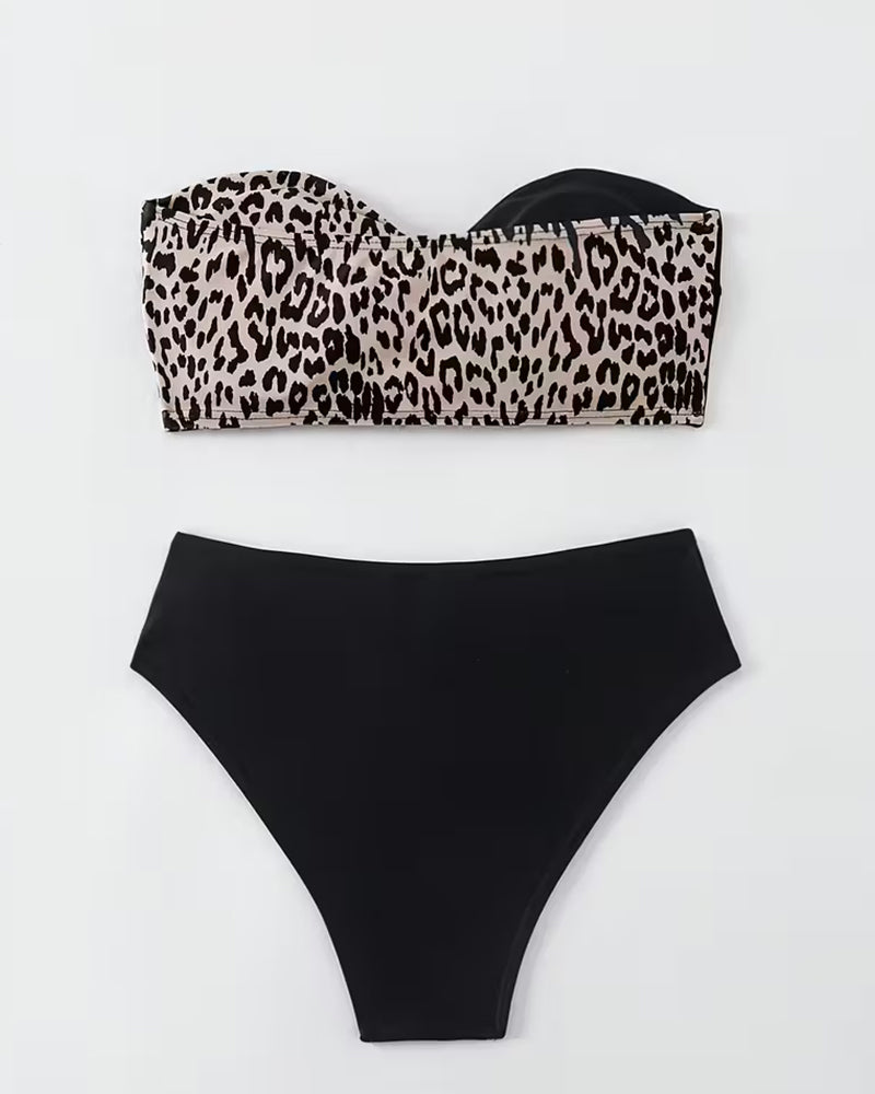 Bikini Bralette Leopardenprint