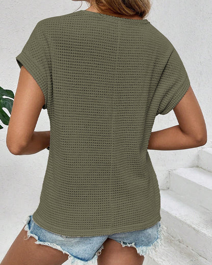 T-Shirt Raglan Netz Hohl Aus Atmungsaktiv