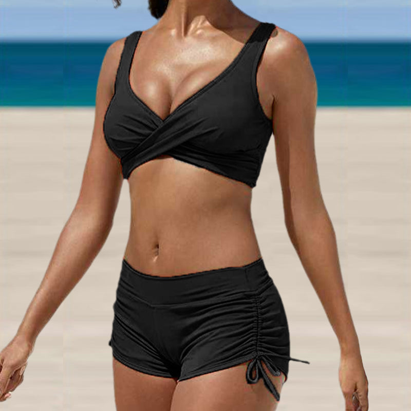 Bikini-Badeanzug schwarz