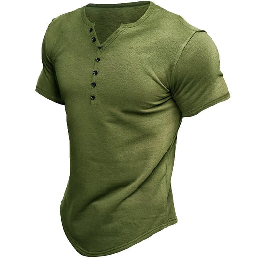 Max's Modern Olive Henley Shirt