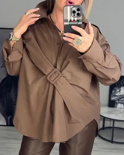 Bluse Designer Locker Revers