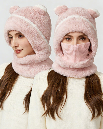 Integrierte Warme Strickmütze Für Herbst Und Winter