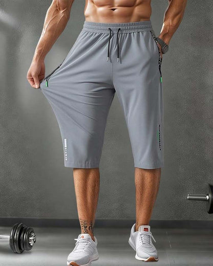 Hose Elastische Taille Capri Schnelltrocknend Sport