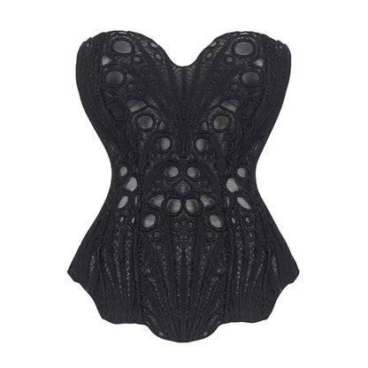 Floral Lace Strapless Corset Top for Women - Carla