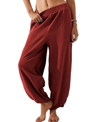 Hose Elastische Taille Harem