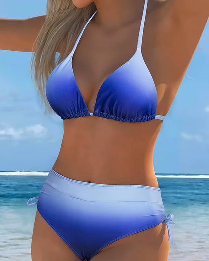 Bikini Halterneck Schnürung Verlauf