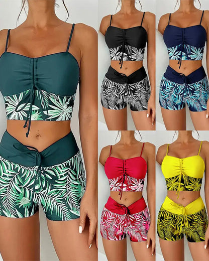 Bikini Hochtaillierte Boyleg Gedruckt