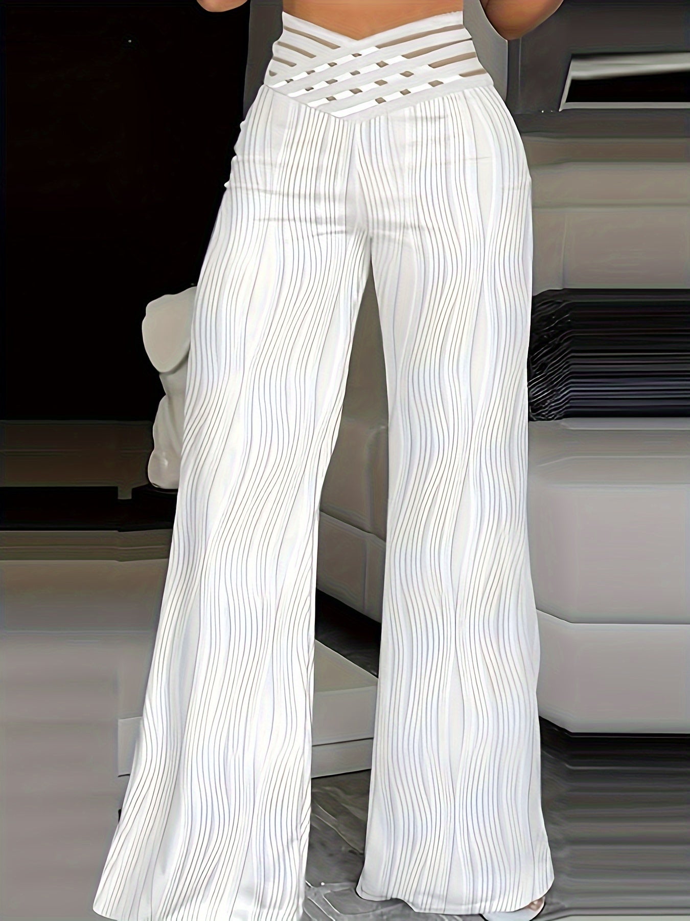 Elegant white trousers - Marie