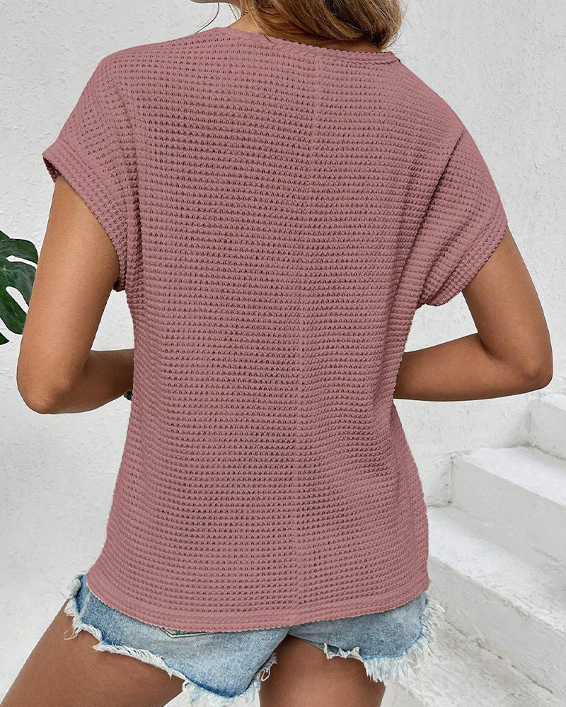 T-Shirt Raglan Netz Hohl Aus Atmungsaktiv