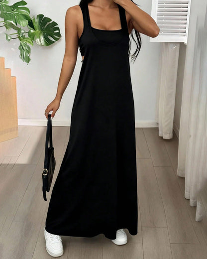 Set Einfarbiges Kleid Zweiteilig