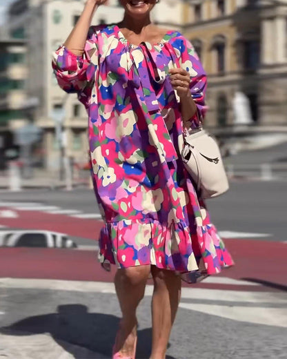Kleid Blumen Straßenstil