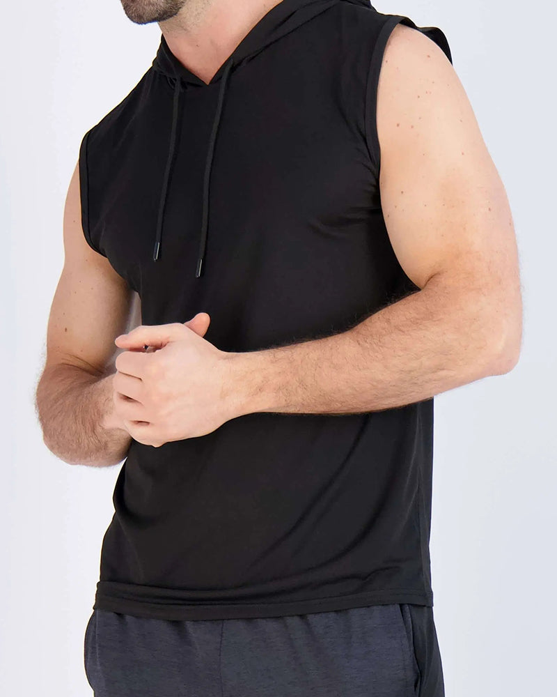 Tank Top Ärmellos Kapuze Sport