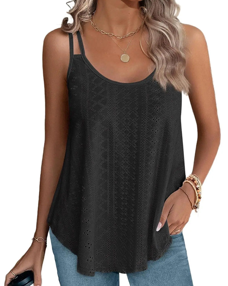 Cami Top Blumenprint V-Ausschnitt