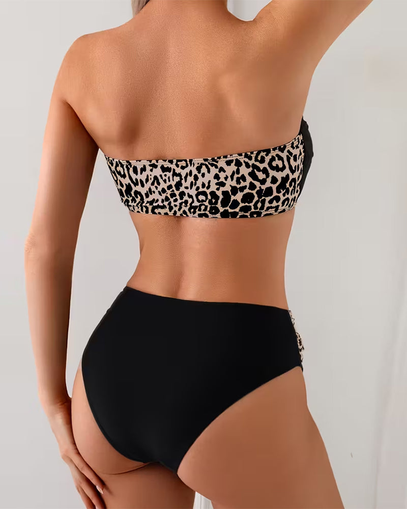 Bikini Bralette Leopardenprint