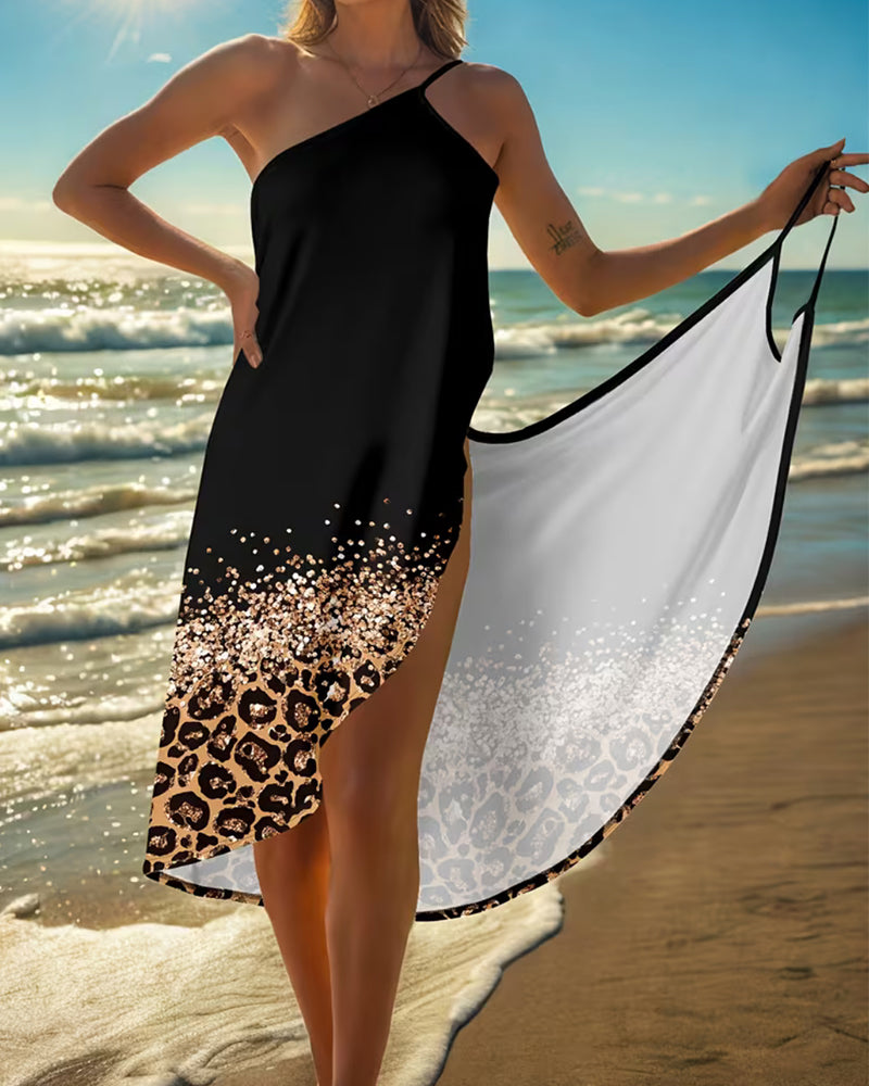Dress Spaghettiband Sexy Strand
