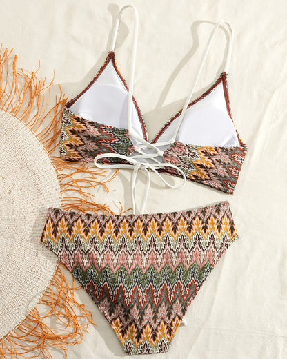 Bikini Druck Twist Dreieck