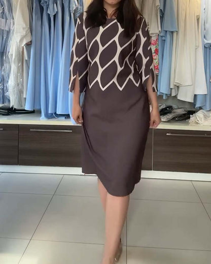Kleid Casual Rundhals