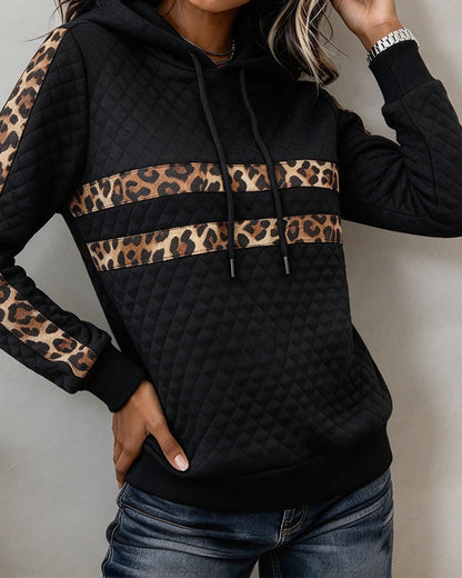 Sweatshirt Argyle Leopard Slim Fit