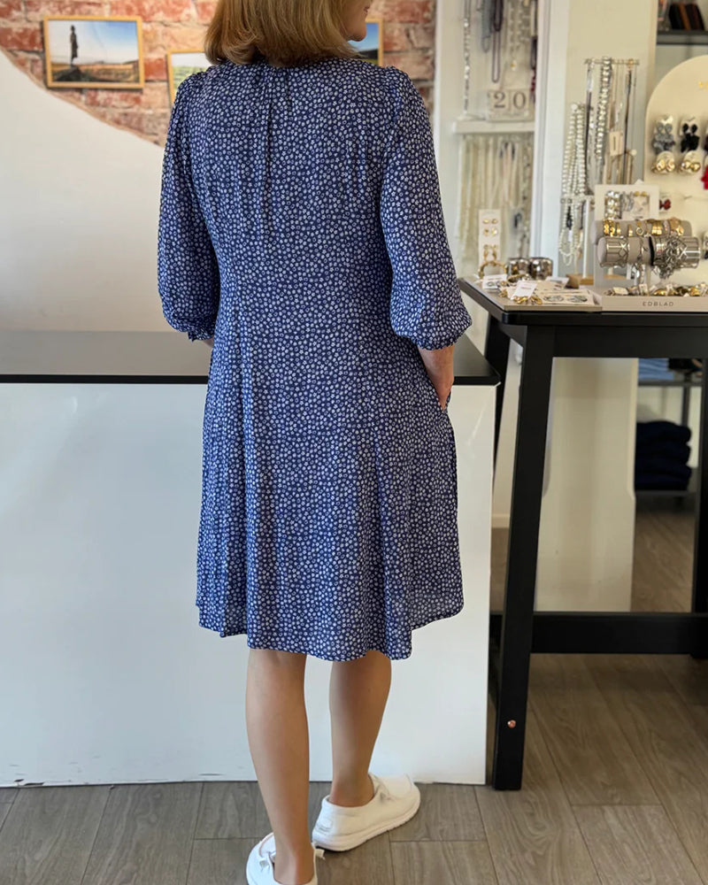 Kleid Kleine Blumen A-Linie