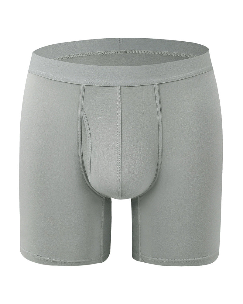 Herren Einfarbig Bambusfaser Dehnbare Boxershorts, Atmungsaktive Bequeme Unterwäsche Für Den Täglichen Gebrauch, Lässige Herren Unterwäsche Für Alle Jahreszeiten