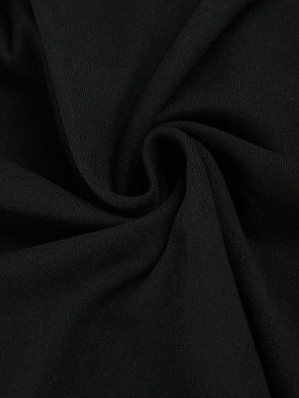 Schwarzes Y2k Metallic Blumen Haltertop