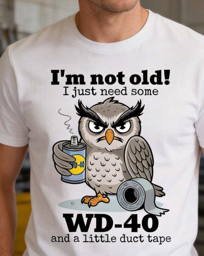T-Shirt Eule Lustig Einfarbig Lässig