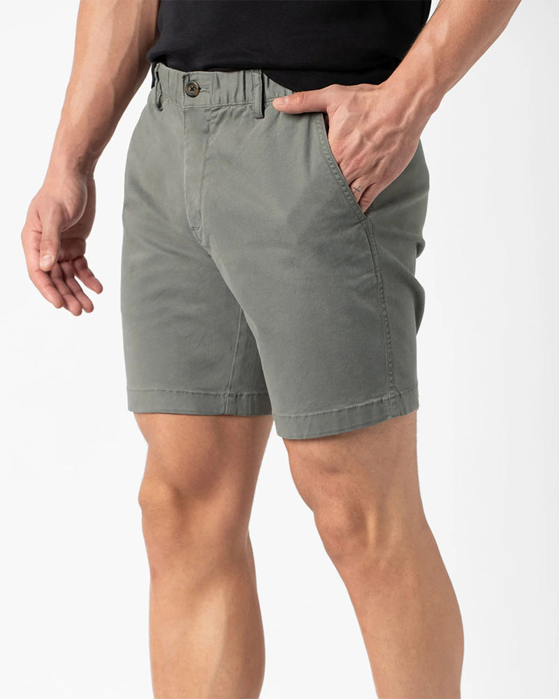 Shorts reine Farbe elastische Taille casual