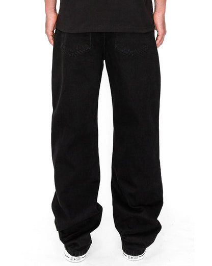 Herren Hose Alles Passt Einfarbig Denim