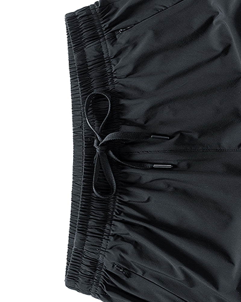 Shorts Männer Elastischer Bund Tasche Schnelltrocknend Eis-Seide Sport