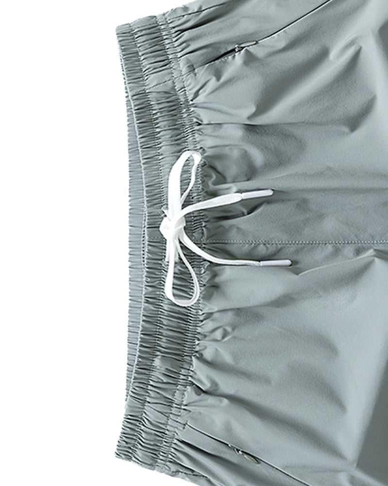 Shorts Männer Elastischer Bund Tasche Schnelltrocknend Eis-Seide Sport
