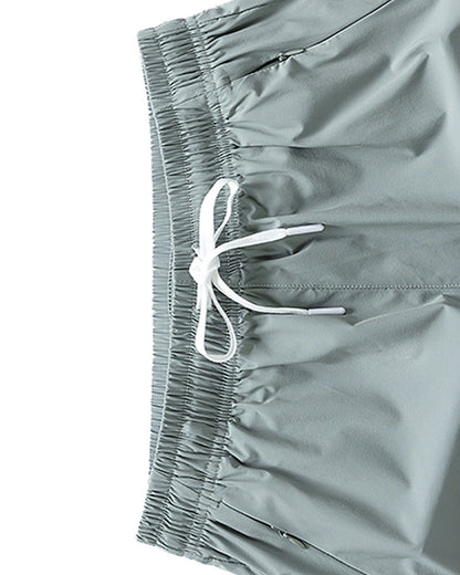 Shorts Männer Elastischer Bund Tasche Schnelltrocknend Eis-Seide Sport