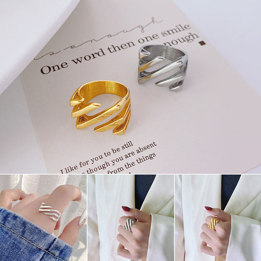 Modischer einfacher Twill-Ring