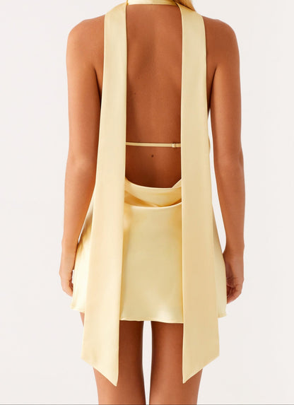 Fillippa Minikleid – Pastellgelb