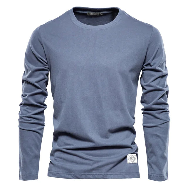 Long-sleeved shirt dark blue - Henrik