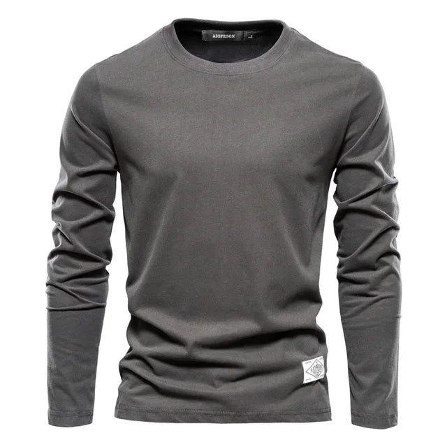 Long-sleeved shirt dark blue - Henrik