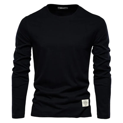 Long-sleeved shirt dark blue - Henrik