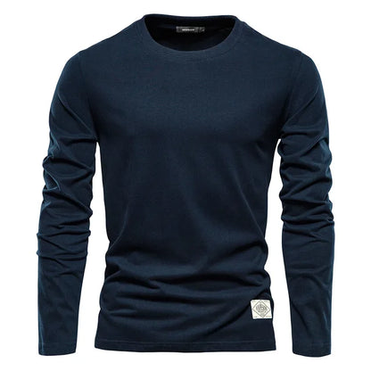 Long-sleeved shirt dark blue - Henrik