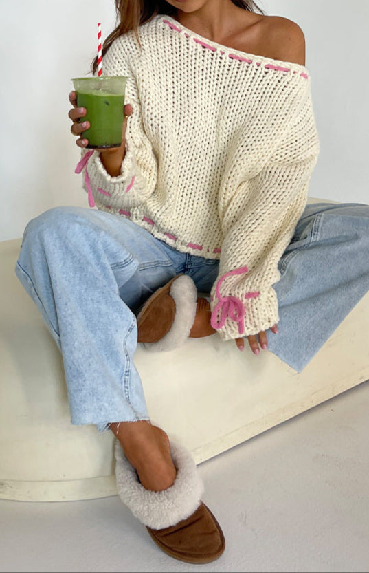 Ravenna Cremefarbener Pullover