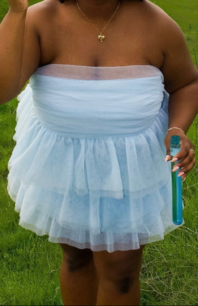 Bella Blue Mini Partykleid